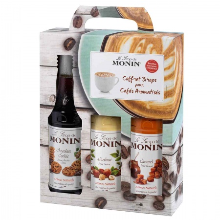 coffret sirop café gourmand 3 x 25 cl