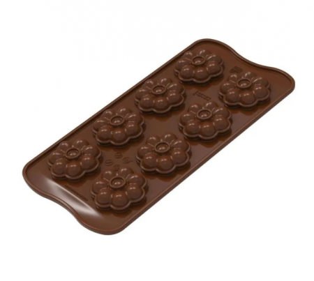 Moule à chocolat en silicone fleurs