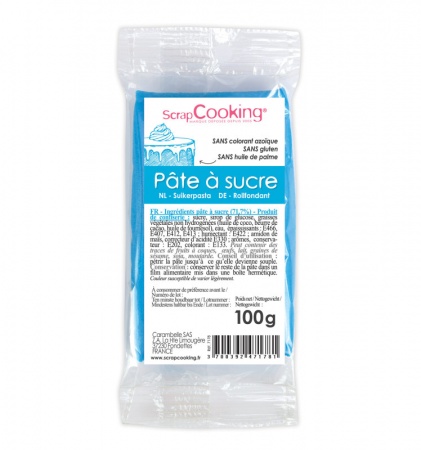 Pâte à sucre bleu 100 g