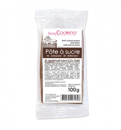 Pâte à sucre marron 100 g